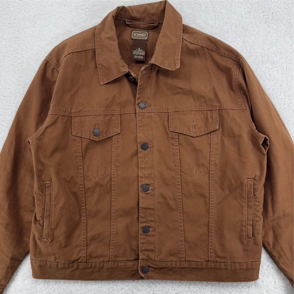C.E.‎ SCHMIDT WORKWEAR BROWN LIGHTWEIGHT WORK JACKET XL shirt